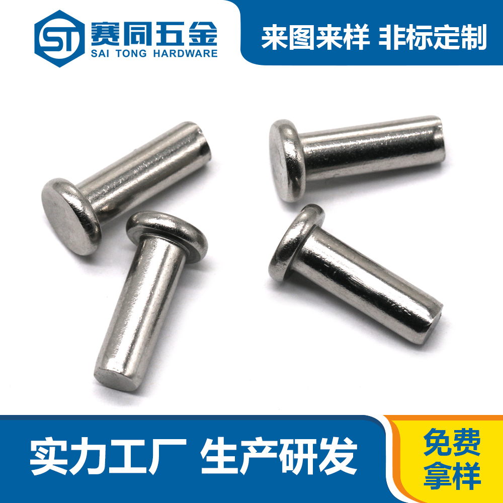 304不銹鋼平頭實(shí)心鉚釘
